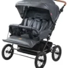TRILLE Gamma Lux tvillingsittvagn, stl. 82x76x31 cm, grå, 1 st.
