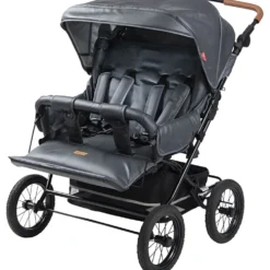 TRILLE Gamma Lux tvillingsittvagn, stl. 82x76x31 cm, grå, 1 st.