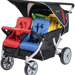 TRILLE Quadro sittvagn, med motor, stl. 127x85x96 cm, svart, 1 st.