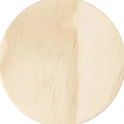 Träknopp, rund, D: 4,5 cm, Dia. 7 cm, 1 st.
