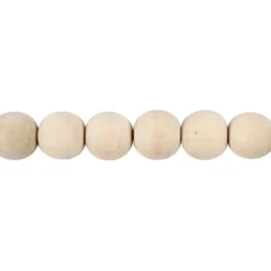 Träpärlor, Dia. 15 mm, Hålstl. 3 mm, 20 st./ 1 förp.