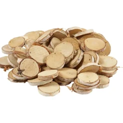 Träskivor med hål, Dia. 35-45 mm, Hålstl. 4 mm, tjocklek 7 mm, 500 g/ 1 förp.