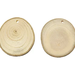 Träskivor med hål, Dia. 40-70 mm, Hålstl. 4 mm, tjocklek 5 mm, ca. 250 g, 25 st./ 1 förp.