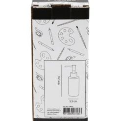Tvålpump, H: 16,5 cm, Dia. 5,5 cm, 150 ml, vit, 1 st.