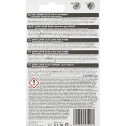 UHU sekundlim, 3x1 g/ 1 förp.