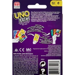 UNO Flip, L: 14 cm, B: 9 cm, DK,NO,SE,FI, 112 delar/ 1 förp.