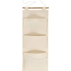 Upphänge med ficka, H: 75 cm, B: 30 cm, 145 g, ljusnatur, 1 st.