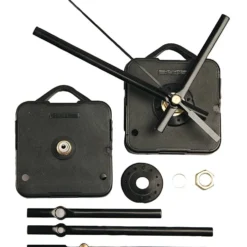 Urverk, platta max. 6 mm, svart, 1 set
