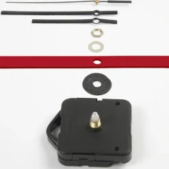 Urverk, platta max. 6 mm, svart, 1 set