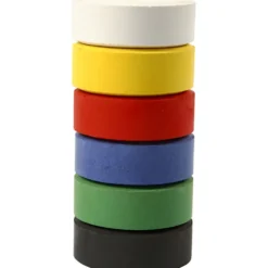 Vattenfärger, H: 16 mm, Dia. 44 mm, primärfärger, 6 st./ 1 förp.