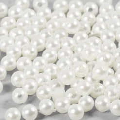 Vaxpärlor, Dia. 5 mm, Hålstl. 1,7 mm, pärlemor, 110 st./ 1 förp.