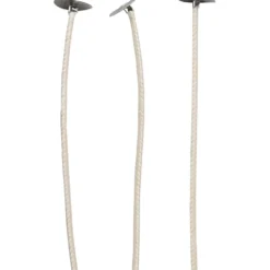 Vekar för ljus i behållare, Lämplig för behållare med en diameter på 20–65 mm, L: 10 cm, tjocklek 2 mm, 50 st./ 1 förp.