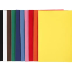 Velourpapper, A4, ark 210x297 mm, 140 g, mixade färger, 10 ark/ 1 förp.