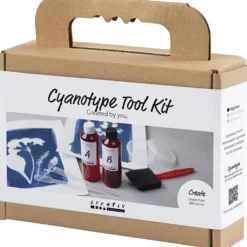 Verktygskit för Cyanotypi, Tillbehör, blå, 1 förp.