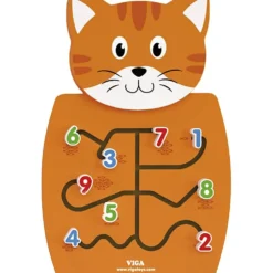VIGA Aktivitetstavla, Katt, stl. 36x55x4,5 cm, 1 st.