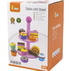 VIGA cupcakes med kakfat, stl. 25,5 cm, 1 set