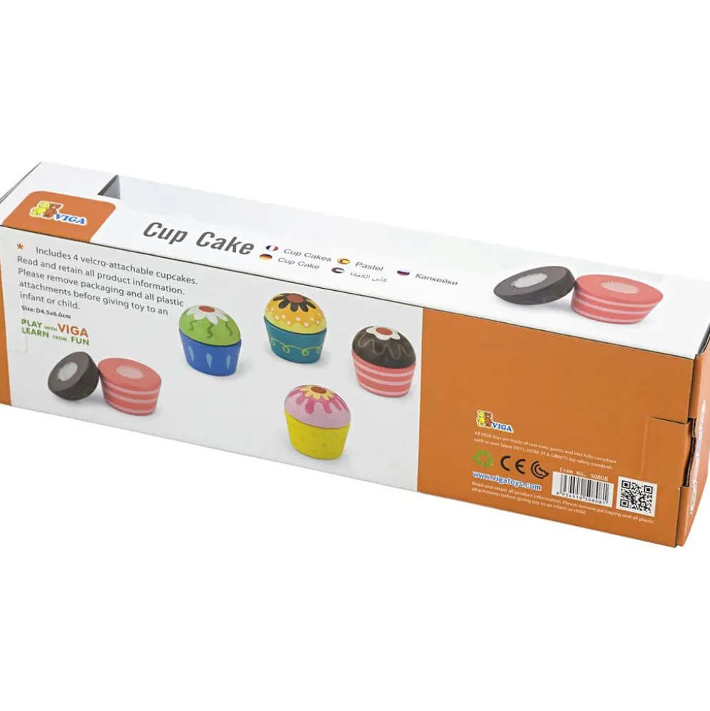 VIGA cupcakes, stl. 4x5,5 cm, 4 delar/ 1 förp.