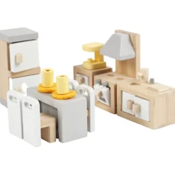 VIGA Dockhus möbler, stl. 2x2x7,5 cm, 9 delar/ 1 set
