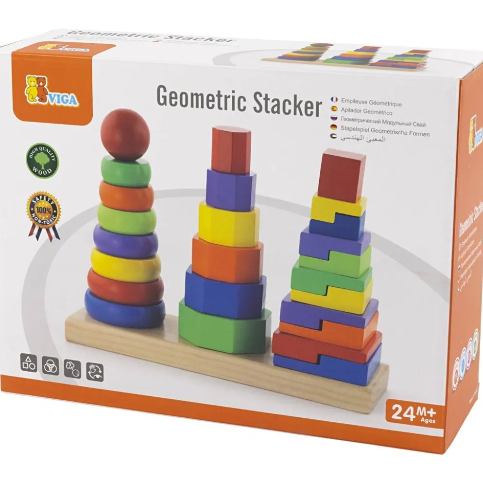 VIGA geometriskt stapeltorn, stl. 28x21x9 cm, 1 set