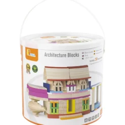 VIGA kreativa träklossar, stl. 10 cm, mixade färger, 250 delar/ 1 förp.