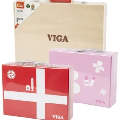 VIGA Lekset i trä, 33 delar/ 1 set