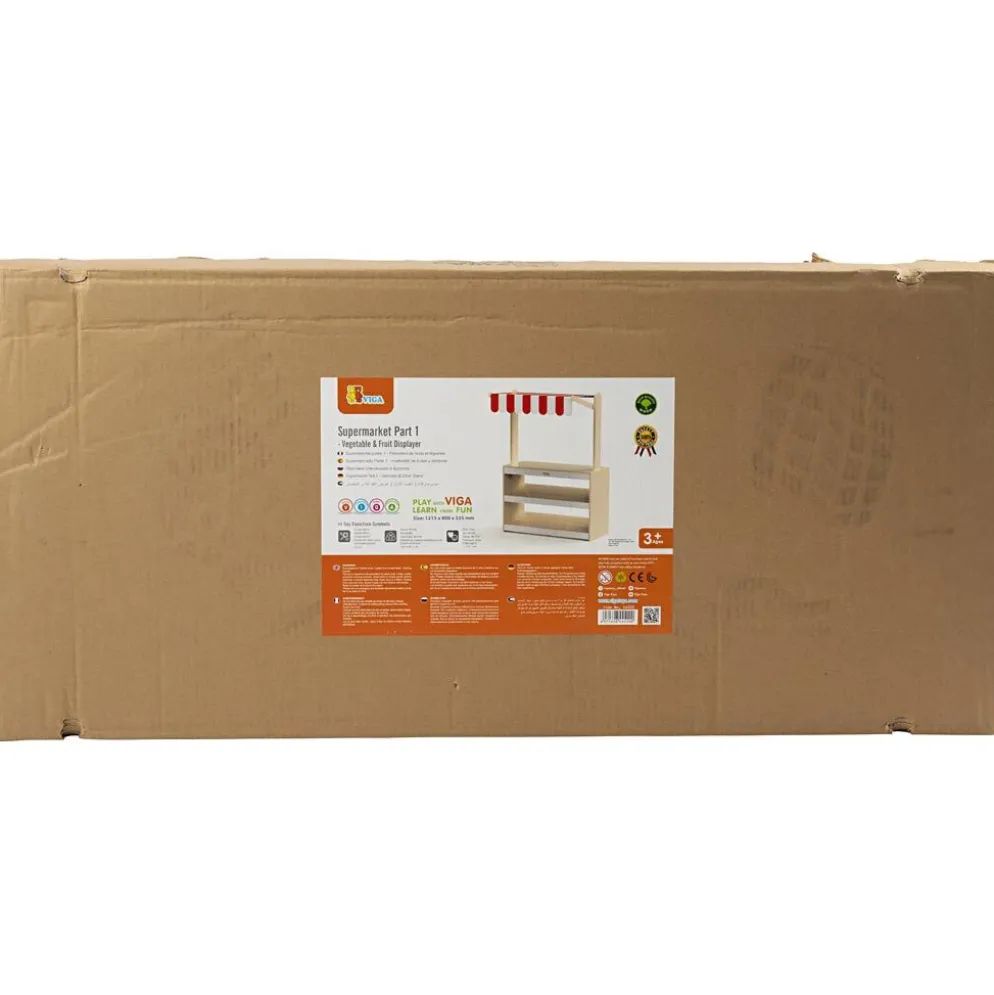 VIGA Livsmedelsstånd med Markis, H: 122 cm, L: 80, B: 44 cm, 1 st.