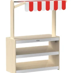 VIGA Livsmedelsstånd med Markis, H: 122 cm, L: 80, B: 44 cm, 1 st.