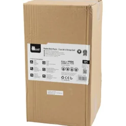 VIGA pusselhylla med 12 blockpussel, H: 17,5 cm, L: 31,5, B: 16 cm, 2 brickor, 12 delar/ 1 set