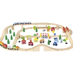 VIGA Tågbana och stad, 90 delar/ 1 set