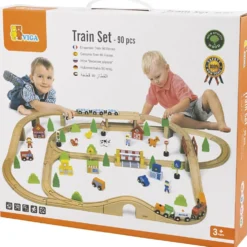 VIGA Tågbana och stad, 90 delar/ 1 set