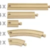 VIGA tågskenor, 16 delar/ 1 set