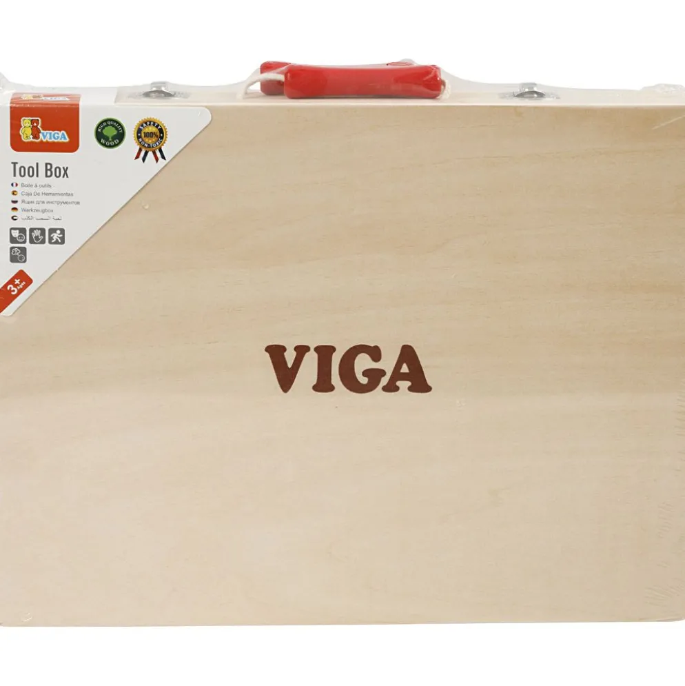 VIGA verktygslåda i trä, stl. 24x32 cm, 12 delar/ 1 set