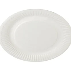 Vita papptallrikar, Dia. 18 cm, 100 st./ 1 förp.