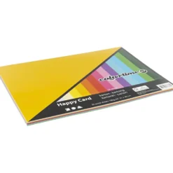 Vårkartong, A4, ark 210x297 mm, 180 g, mixade färger, 30 mix. ark/ 1 förp.