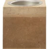 Värmeljusstake, H: 6 cm, stl. 6x6 cm, 1 st.