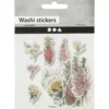 Washi stickers, blommor, stl. 25-60 mm, 30 st./ 1 förp.