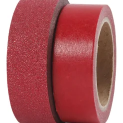 Washitejp, B: 15 mm, röd, 2 rl./ 1 förp.