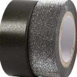 Washitejp, B: 15 mm, svart, 2 rl./ 1 förp.