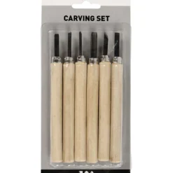 Wood Carving set, 6 st./ 1 förp.