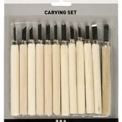 Wood Carving set, 12 st./ 1 förp.